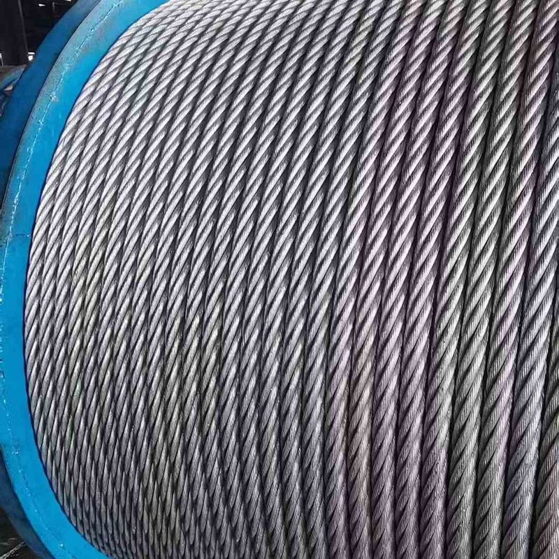 6x15 7FC Galvanized Steel Wire Rope For Heavy Lifting And Rigging