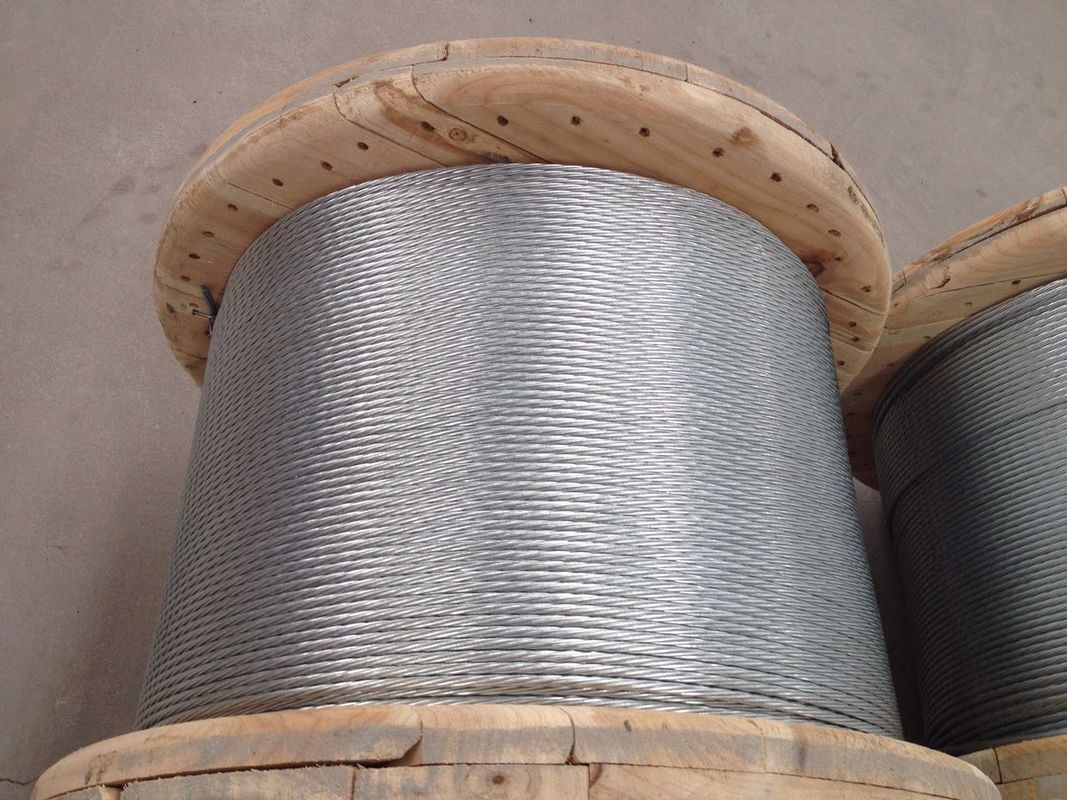 1x3 1x7 1x19 1x37 Ground Galvanized Steel Wire Strand For 0.7-4.8mm Size